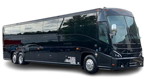 Black MCI J4500 Motor Coach